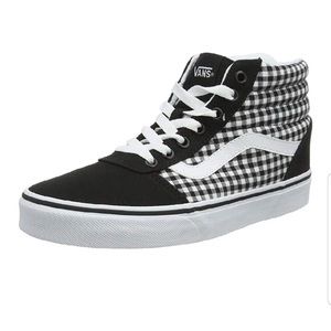 New w tags in box Vans Ward Hi Gingham Black Sk8-HI high tops 8 mini check